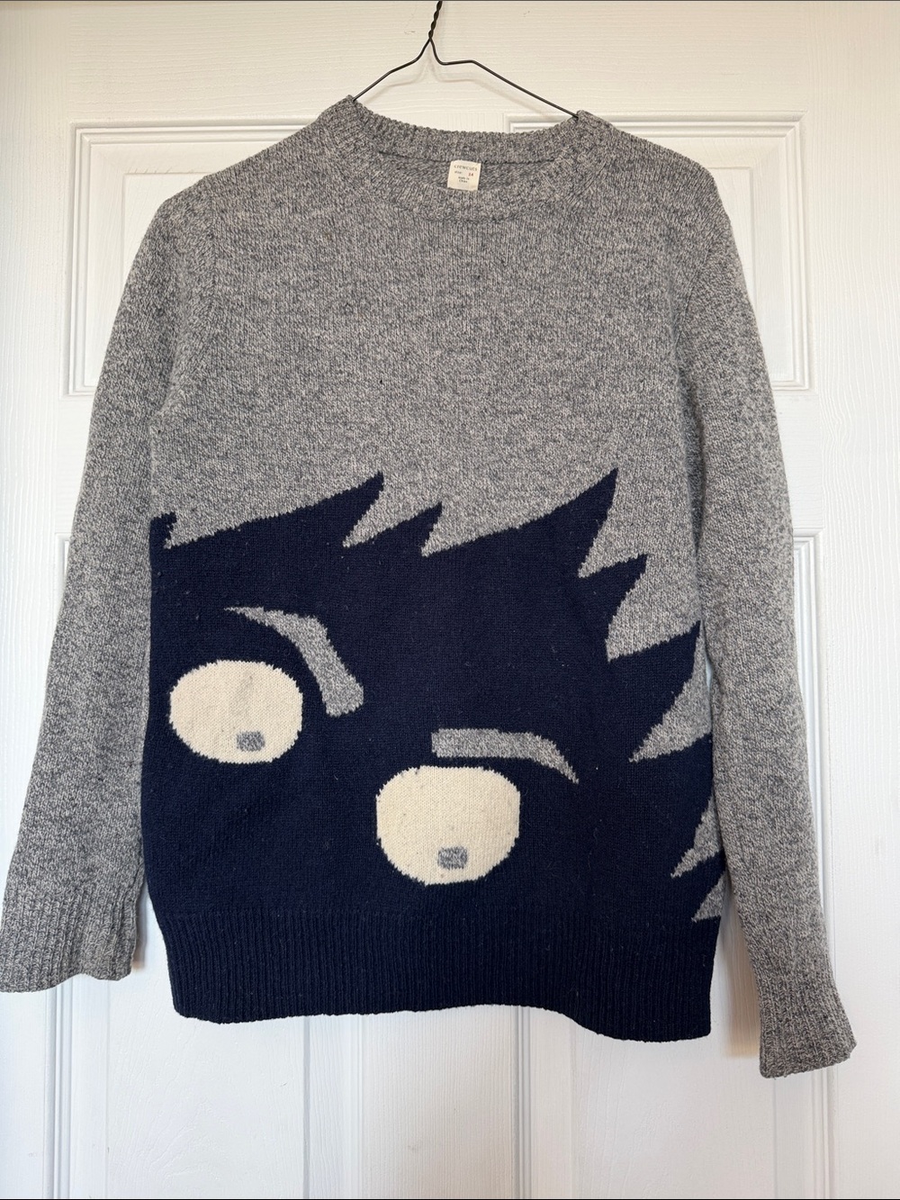 Crewcuts Sz 14 Lambswool Monster graphic sweater